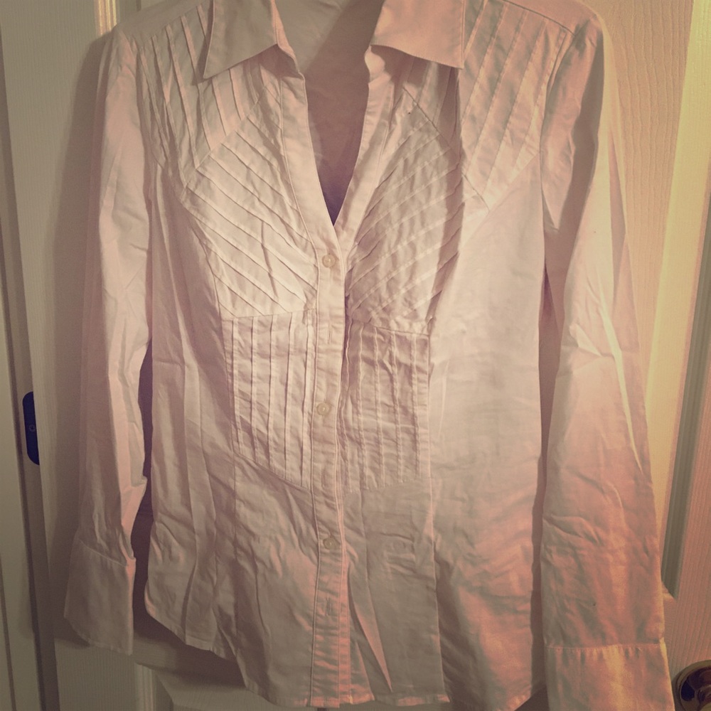 Express design front button down blouse